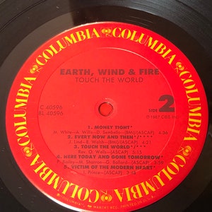 Earth Wind & Fire Touch The World System of Survival Soul/Funk Columbia 1987 album vinyle LP vintage image 6
