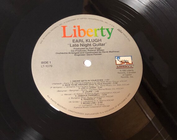Earl Klugh - Late Night Guitar LP - 1980 Smooth Jazz Vinyl Album