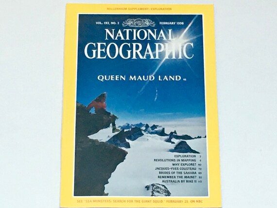 National Geographic February 1998 Queen Maud Land | Etsy