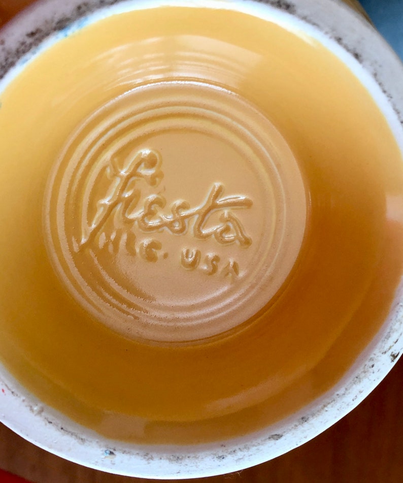 Rare Fiesta Ware Original Yellow Glaze Carafe/jug Etsy