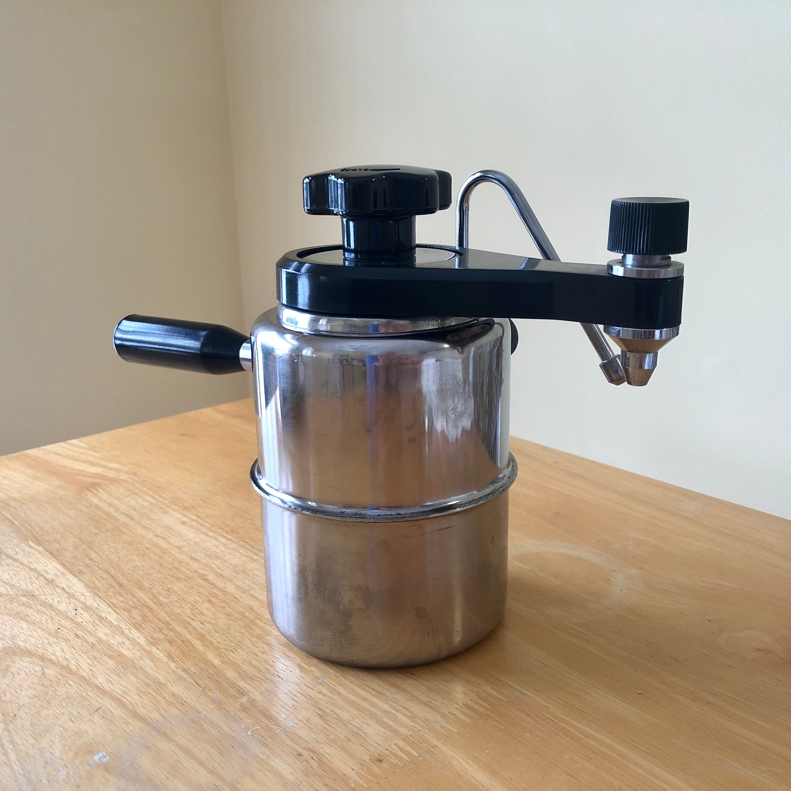 Collectible Vintage Stovetop Elebak EspressoCappuccino Machine, Heavy