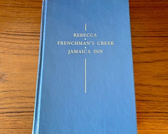 Daphne Du Maurier - Three Romantic Novels of Cornwall - Rebecca - Doubleday 1942 - Vintage Hardcover Book