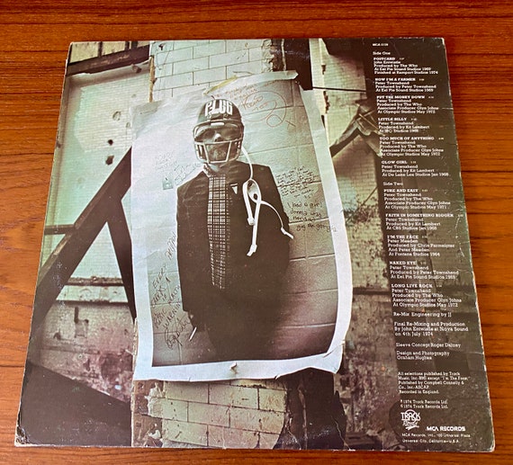 The Who - Odds & Sods W/ Lyric Sheet and Poster - 