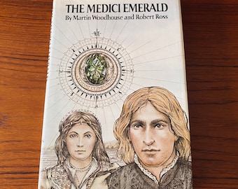 The Medici Emerald - Martin Woodhouse & Robert Ross - First American Edition E.P. Dutton 1976 - Alternate History - Vintage Hardcover Book