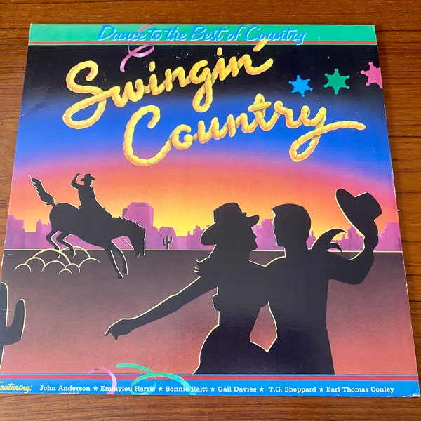 Swingin' Country - Compilation Album - Emmylou Harris - Bonnie Raitt - Hank Williams - Warner 1984 - Vintage Vinyl LP Record
