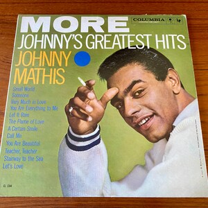 Johnny Mathis - More Johnny&#39;s Greatest Hits - &quot;Small World&quot; - Columbia Original Mono 1968 - Vintage Vinyl LP Record Album