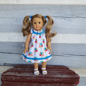 vestito estivo per bambole, vestito per bambole da 18 pollici, vestito dolce e semplice per bambole, vestito estivo per bambole, vestito adatto per bambole American Girl,