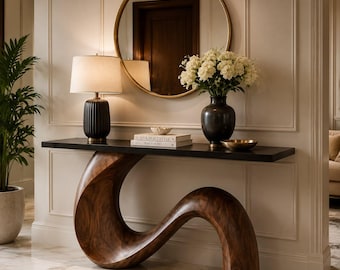 Rustic Wood Console
