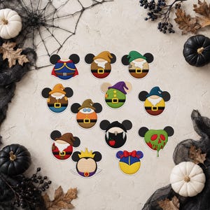 Disney Snövit Sju Dvärgar Broderad Tygmärke, 11 Musöron Karaktärsdesigner
