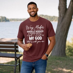 My God the Miracle Worker Christian Performance T-Shirt