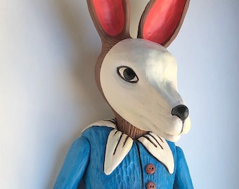 Marionette Circus Rabbit (wall art).