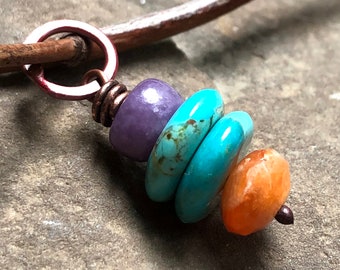 Kingman turquoise pendant