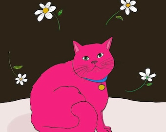 8 cat postcards with envelopes