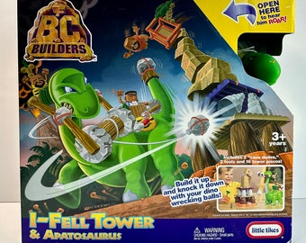 BC Builders I-Fell Tower & Apatosaurus - Little Tikes Dinosaur Playset NEW