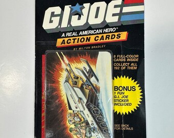 GI Joe A Real American Hero Action Cards 1986 Pack Sealed Milton Bradley Hasbro