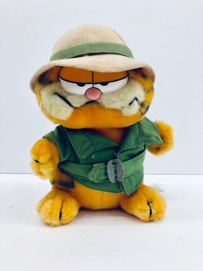 Vintage 1981 Dakin Safari Garfield Plush Garfield Antique Alchemy Vintage Children
