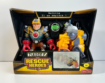 Rescue Heroes Robotz Jack Hammer & C-Ment - Walk'n Scoop Action!