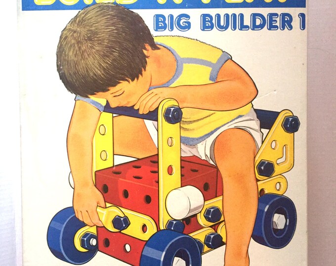 Vintage 1980s Jura Castor Build N Play Big Builder 1, Made in France