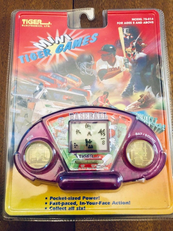 tiger handheld baseball game