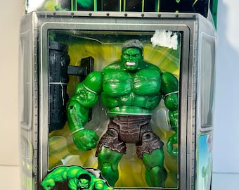 Super Poseable Leaping HULK with Bungee Cord Toy Biz Marvel Avengers 2003 New Action Figure