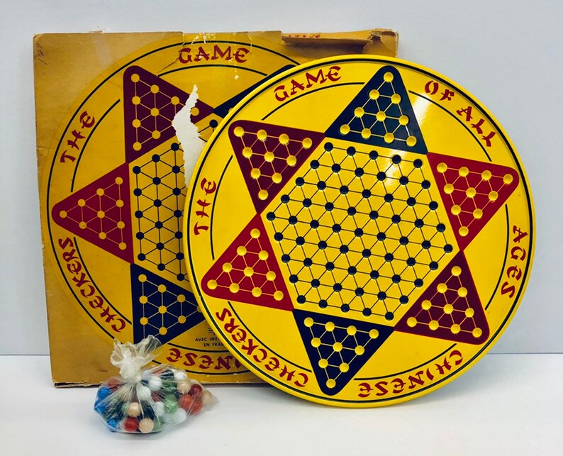 vintage chinese checkers game