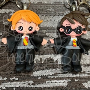 Ready to ship Wizard boy and friends custom keychain