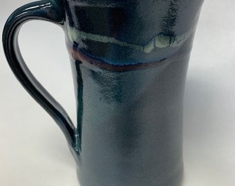 Tall coffee, beerstein, pottery, handmade stein