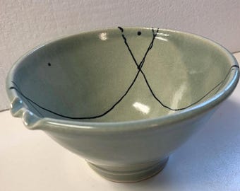 Noodle bowl, ceramic,handmade on my potters wheel