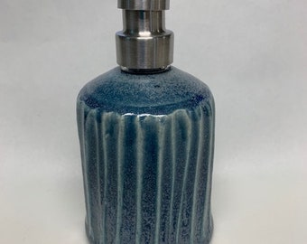 Ceramic soap or lotion dispenser, pottery