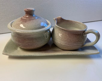 Creamer and sugar set, ceramic set made in my Michigan studio