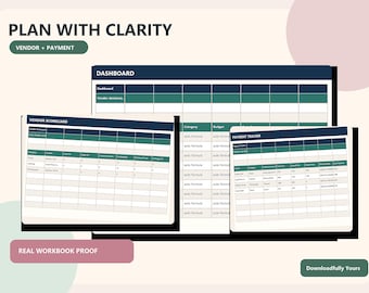 Hoja de cálculo para planificación de bodas pequeñas, seguimiento de proveedores, calendario de pagos, Excel para presupuestos de bodas pequeñas