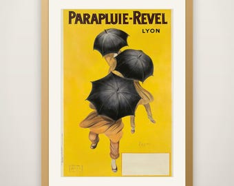 Leonetto Cappiello Parapluie-Revel - Vintage Vintage Advertising Poster, Belle Epoque Print, Art Deco Wall Art, Gallery Wall Decor