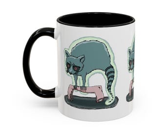 Ghost Raccoon Coffee Mug by SarahMayLaugh (11, 15oz)