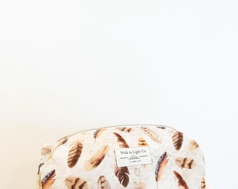 Kosmetiktasche aus Fasanenfeder