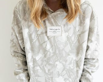 Camo Hoodie with Woven Patch | Faith Inspired Christian Apparel