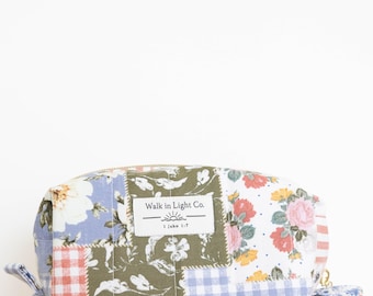 Muti-color Quilted Cosmetic Bag