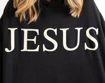 JESUS Hoodie  | Yellow Gingham