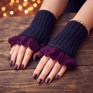 Crochet Wrist Warmer Pattern PDF | Textured Shell Stitch Arm Warmers (Digital Download)