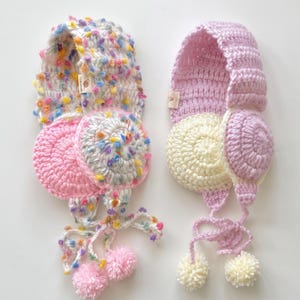 Crochet Ear Muff Headband Pattern PDF, Pom Pom Ear Warmers, Winter Crochet Headband, Beginner Crochet Ear Muffs