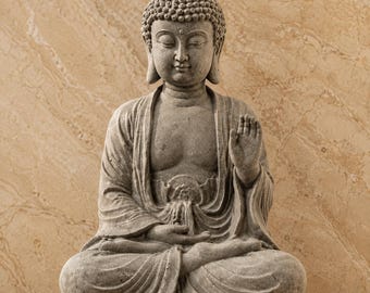 Estatua de Buda meditando, decoración zen para el hogar, escultura espiritual, adorno para sala de yoga, figura de atención plena, regalo de meditación