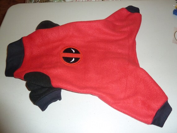 Small Medium Large Deadpool Doggy Pjs Doggy Onesies Marvel Deadpool Pajamas Fleece Doggy Pjs Etsy UK