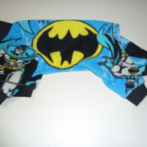 Batman Onesie, Fleece Doggy Pyjama, Batman PJs, Batman Costume, Batman Super Hero Pyjamas, Doggy Costume, Vêtements pour chiens, Petit, Moyen, Grand