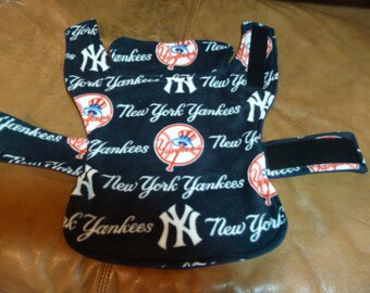 Yankees Dog Coat, Xxs, Xxs/Extra Long; XS, Small, Medium, Large- NY Yankees Baseball Fleece Dog Coat