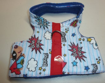 Extra Large Super Dog "Pow!", "Boom!" Comfort Pet Harness  -  Fleece Lined