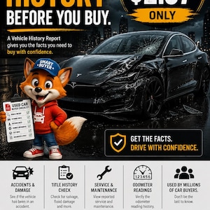 Vehicle History Report | 100% Authentic Vehicle Check | Custom VIN History Report PDF | Fast Delivery  | Printable Vehicle Checklist