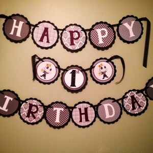 Happy Birthday hanging banner, jack skellington INSPIRED