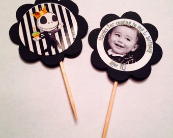 Nightmare Before Christmas inspired Cupcake picks