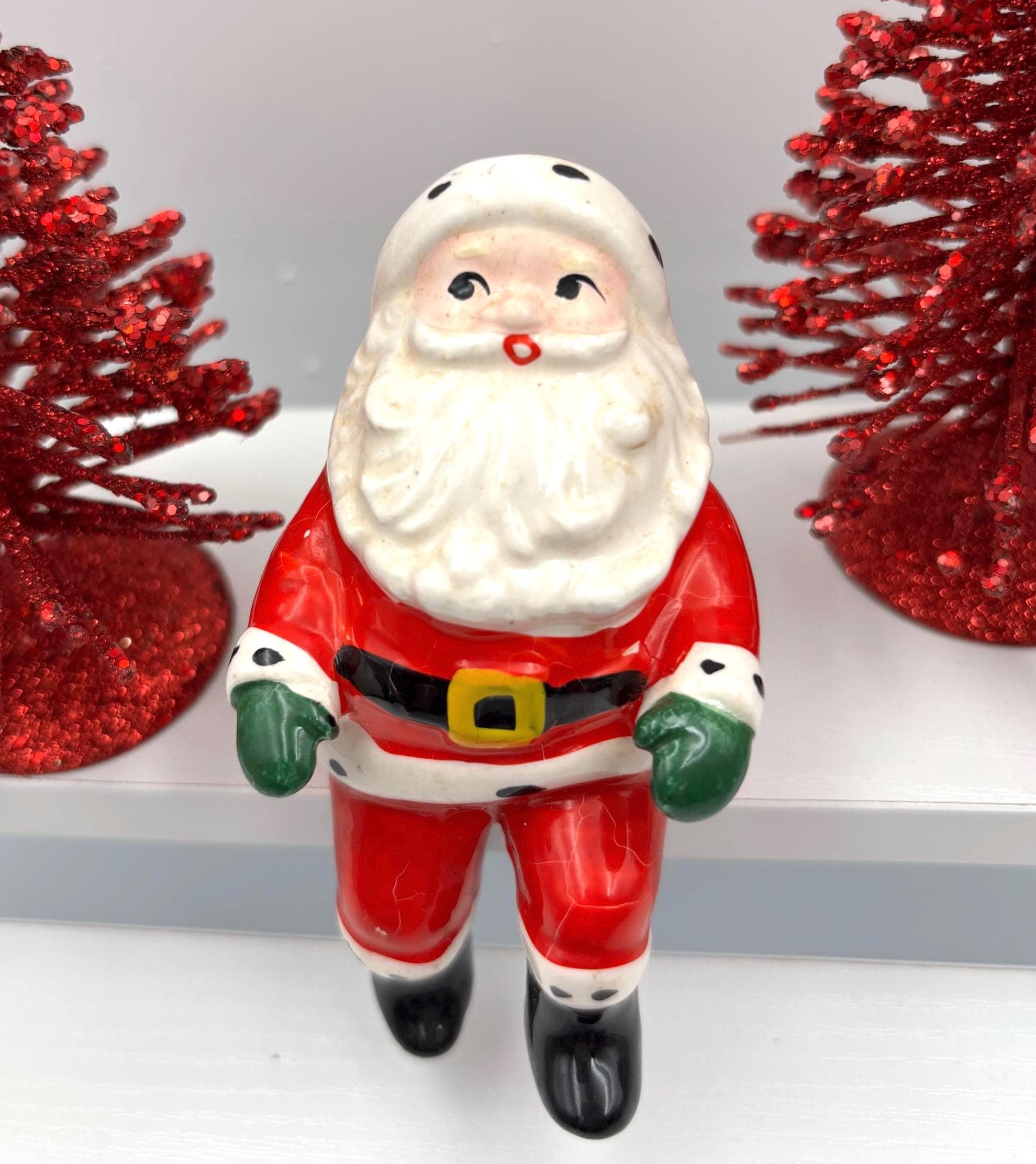Sitting Vintage Santa - Etsy