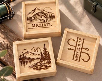 Señuelo de pesca personalizado grabado, señuelo a medida, regalo para pescador para papá, tío o esposo, regalo de pesca, regalos de pesca, regalo de Navidad