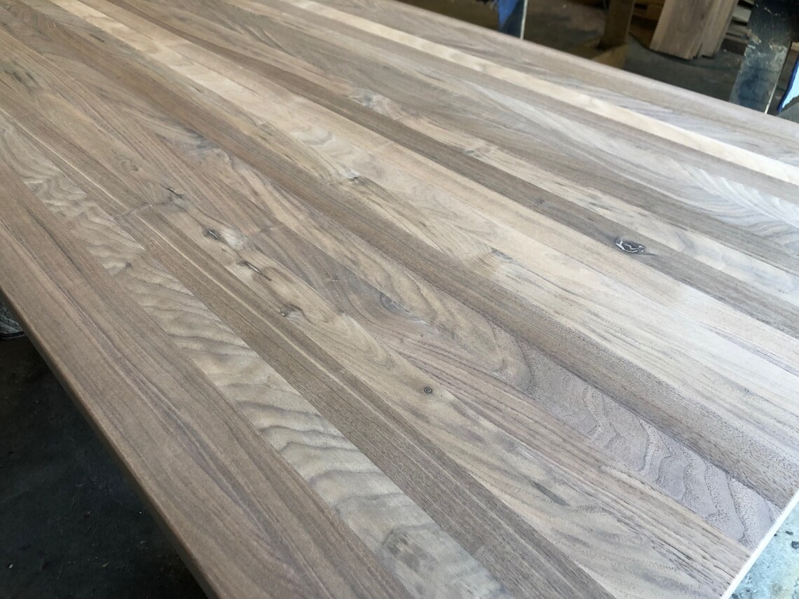 Custom Walnut Butcher Block Table Top Etsy